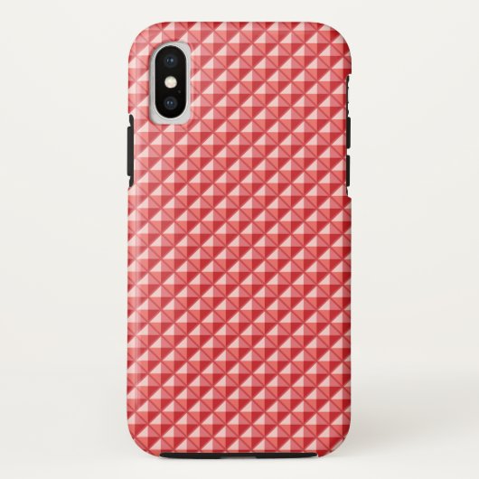 Coques Case-Mate iPhone Corail rose, look émail, grille cloutée (Dos)
