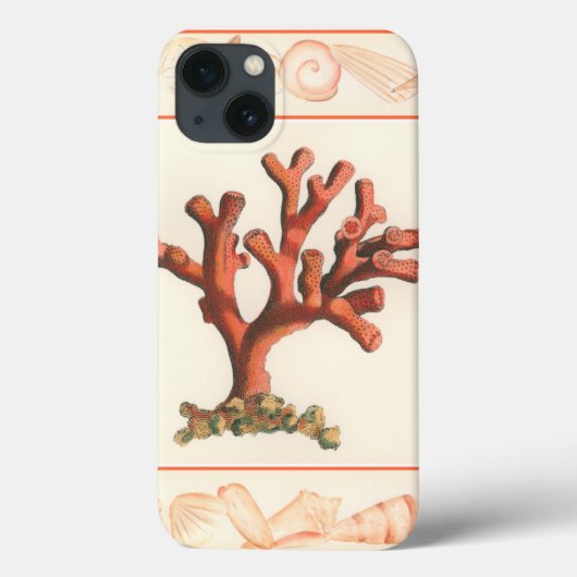 Coques Case-Mate iPhone Corail rouge avec bordure conique (Verso)