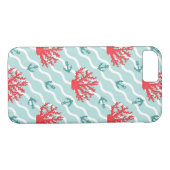 Coques Case-Mate iPhone Corail rouge Motif 1 (Dos (Horizontal))