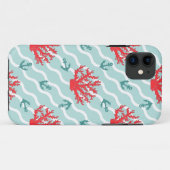 Coques Case-Mate iPhone Corail rouge Motif 1 (Dos (Horizontal))