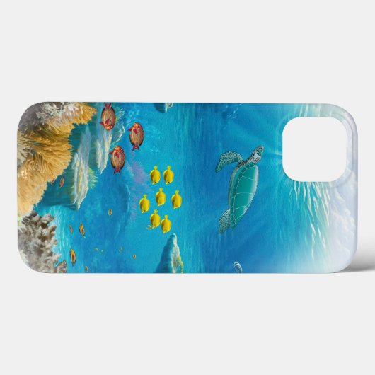 Coques Case-Mate iPhone Corail tropical (Verso (horizontal))