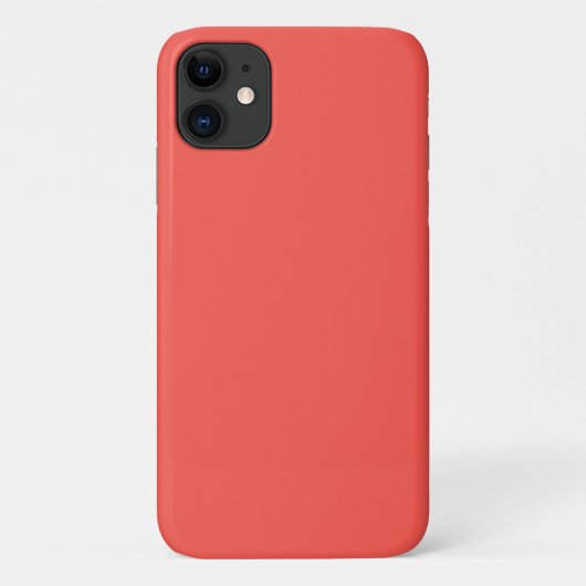 Coques Case-Mate iPhone Corail vivant couleur solide (Dos)