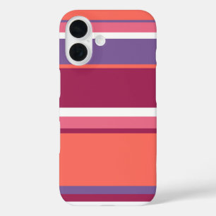 Coques iPhone 16 Corail vivant, rouge et violet