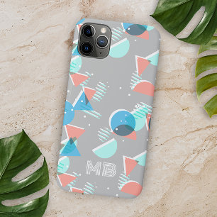 Case-Mate iPhone Case Coral Aqua Bleu Vert Gris Motif Art du Milieu du s