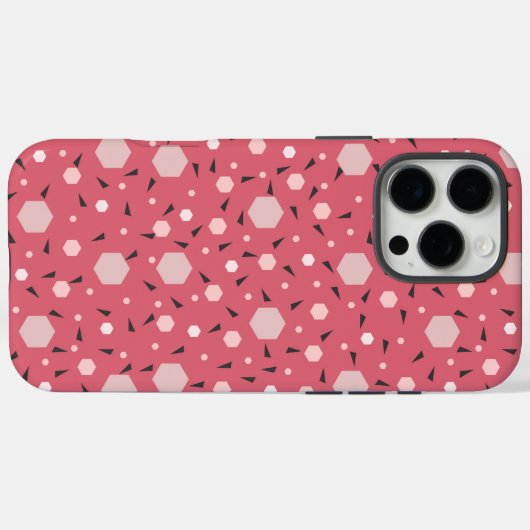 Coques Case-Mate iPhone Coral Geo Edition (Verso (horizontal))