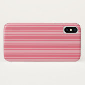 Coques Case-Mate iPhone Coral rose bonbons rayures (Dos (Horizontal))