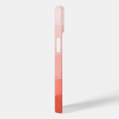 Coques Case-Mate iPhone Coral rose maillage géométrique ombre motif Monogr (Verso / Droite)