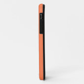 Coques Case-Mate iPhone Coral rose uni | Monogramme minimal (Dos/Gauche)