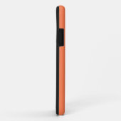 Coques Case-Mate iPhone Coral rose uni | Monogramme minimal (Dos/Droite)