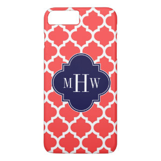 Coque Case-Mate Pour iPhone Coral Rouge What Marocain #5 Marine 3 Monogramme i