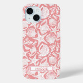 Coques Case-Mate iPhone Coral Shells Personalized (Verso)