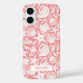 Coques Case-Mate iPhone Coral Shells Personalized (Verso)