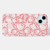 Coques Case-Mate iPhone Coral Shells Personalized (Verso (horizontal))
