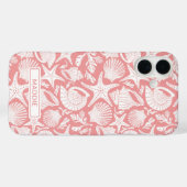 Coques Case-Mate iPhone Coral Shells Personalized (Verso (horizontal))
