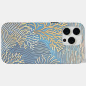 Coques Case-Mate iPhone Coraux Dorés de l'Océan Profond (Verso (horizontal))