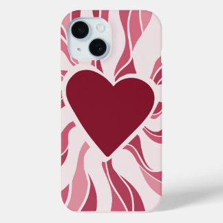 Coque Pour iPhone 15 Corazón Minimalista