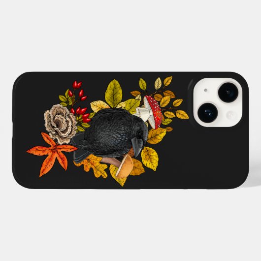 Coques Case-Mate iPhone Corbeau (Verso (horizontal))