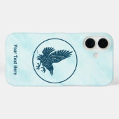 Coques Case-Mate iPhone Corbeau bleu dansant (Verso (horizontal))