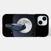 Coques Case-Mate iPhone Corbeau des forêts Lune froide (Verso (horizontal))