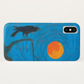 Coques Case-Mate iPhone Corbeau et Pleine lune (Dos (Horizontal))