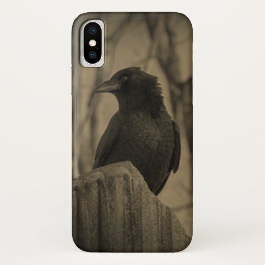 Coques Case-Mate iPhone Corbeau foncé (Dos)