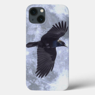 iPhone 13 Case Corbeau noir volant gothique, celtique, faune