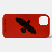 Coques Case-Mate iPhone Corbeau rouge (Verso (horizontal))