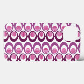 Coques Case-Mate iPhone Cordes violettes ovales (Verso (horizontal))