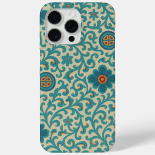 Coque iPhone 15 Pro Max Coréen traditionnel Dancheong Motif Téléphone Case