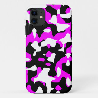 Etui iPhone Case-Mate Corey Tiger 80s Néon Camouflage (Rose Chaude Fusch