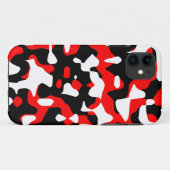 Coques Case-Mate iPhone Corey Tiger 80s Néon Camouflage (Rouge) (Dos (Horizontal))