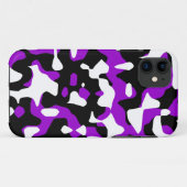 Coques Case-Mate iPhone Corey Tiger 80s Néon Camouflage (Violet) (Dos (Horizontal))