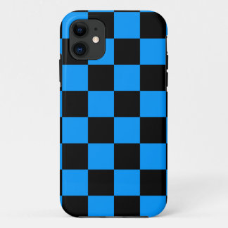 Coque Case-Mate Pour iPhone Corey Tiger 80s Néon Damier (Bleu)