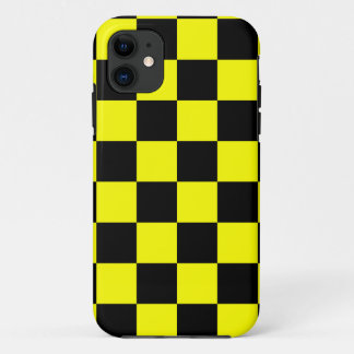 Coque Case-Mate Pour iPhone Corey Tiger 80s Néon Damier (Jaune)