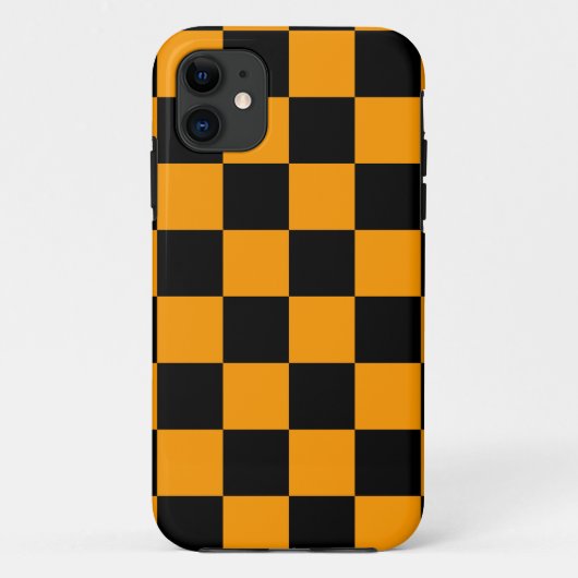 Coques Case-Mate iPhone Corey Tiger 80s Néon Damier (Orange) (Dos)