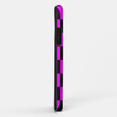 Coques Case-Mate iPhone Corey Tiger 80s Néon Damier (Rose Fuschia) (Dos/Droite)