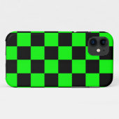 Coques Case-Mate iPhone Corey Tiger 80s Néon Damier (Vert) (Dos (Horizontal))