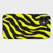 Coques Case-Mate iPhone Corey Tiger 80s Neon Tiger Stripes (Jaune) (Dos (Horizontal))