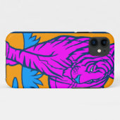 Coques Case-Mate iPhone Corey Tiger 80s Néon Tigre (Rose) (Dos (Horizontal))