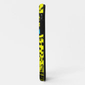 Coques Case-Mate iPhone Corey Tiger 80s Neon Visage Léopard (Jaune) (Dos/Gauche)