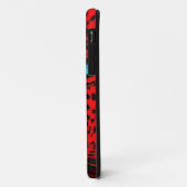 Coques Case-Mate iPhone Corey Tiger 80s Neon Visage Léopard (Rouge) (Dos/Gauche)