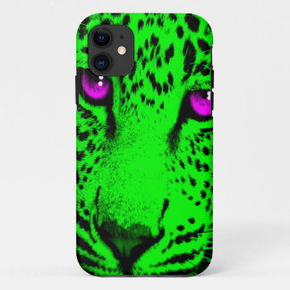 Etui iPhone Case-Mate Corey Tiger 80s Visage de Léopard Néon (Vert)
