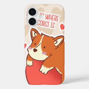 Coques iPhone 16 Corgi Comfort Zone Home où mon chien