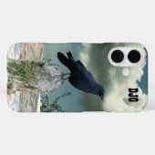 Coques Case-Mate iPhone Corneille sur bois de chauffe vos initiales (Verso (horizontal))