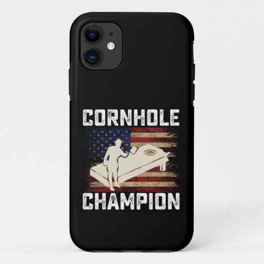 Coques Case-Mate iPhone Cornhole Champion américain Drapeau USA 4 juillet (Dos)