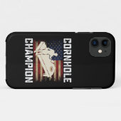 Coques Case-Mate iPhone Cornhole Champion américain Drapeau USA 4 juillet (Dos (Horizontal))