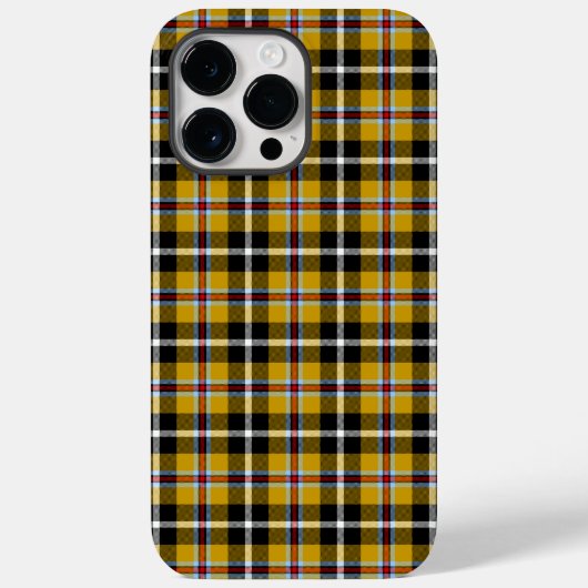 Coques Case-Mate iPhone Cornish National Tartan Jaune Noir Plaid (Verso)