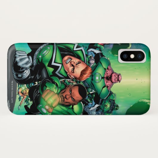 Coques Case-Mate iPhone Corps de lanternes vertes (Dos (Horizontal))