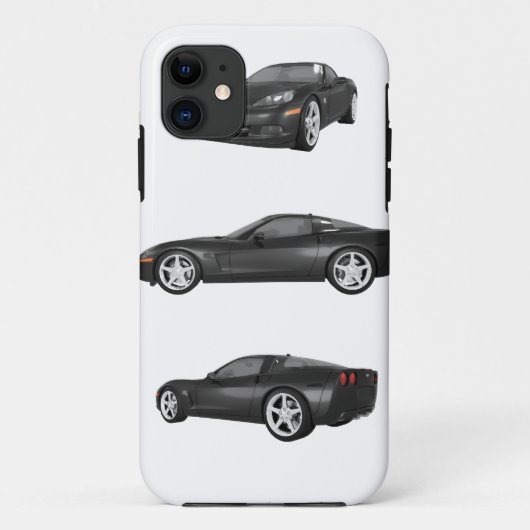Coques Case-Mate iPhone Corvette noire (Dos)