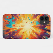 Coques Case-Mate iPhone Cosmic Burst Abstract Splatter Art (Dos (Horizontal))